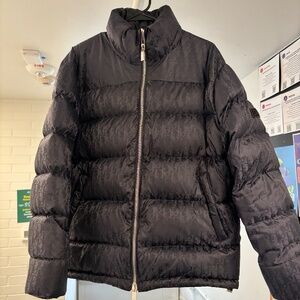 Dior Oblique Down Jacket Black Technical Jacquard Size Large